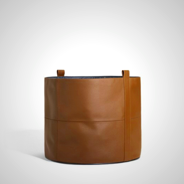 Leather Basket - Medium