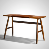MO Bridge Small Desk - Modern Office Desk with Walnut or Oak Top