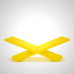 Assouline A Bookstand Solid Yellow | Luxury Book Display Stand